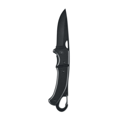 ALUMINIUM METAL FOLDING KNIFE in Black