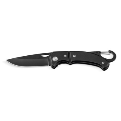 FRED POCKET KNIFE in Stainless Steel Metal & Metal in Black