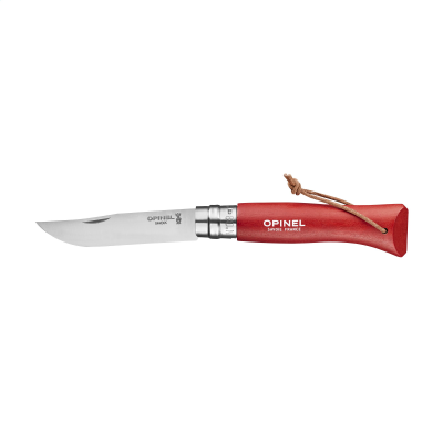 OPINEL COLORAMA NO 08 BLACK POCKET KNIFE in Red