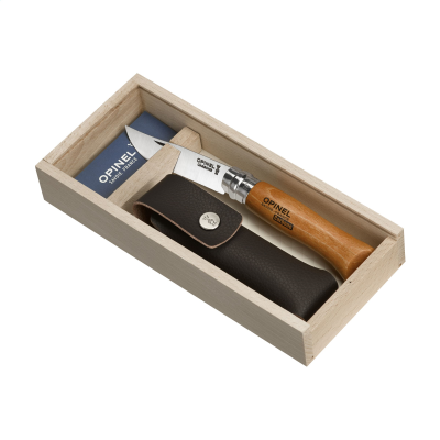 OPINEL NO 08 CARBON POCKET KNIFE in Brown