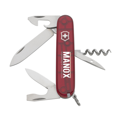 VICTORINOX SPARTAN KNIFE in Transparent Red