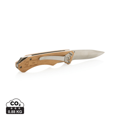 WOOD OUTDOOR KNIFE in Brown