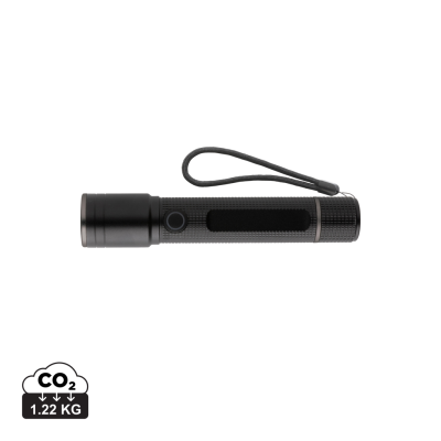 GEAR x RCS RECYCLED ALUMINUM USB-RECHARGEABLE TORCH in Black