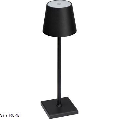 RECHARGEABLE TABLE LAMP with Touch Sensor - Including Charger Cable in Black
