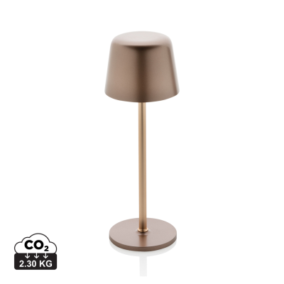 ZENIC RCS RECYCLED PLASTIC USB RE-CHARGABLE TABLE LAMP in Bronze