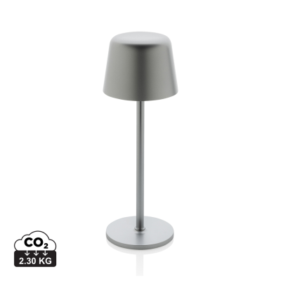 ZENIC RCS RECYCLED PLASTIC USB RE-CHARGABLE TABLE LAMP in Silver