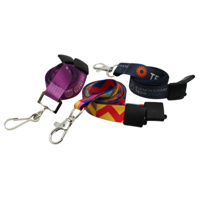 15MM RECYCLED PET DYE SUBLIMATION PRINT LANYARD (UK MADE)