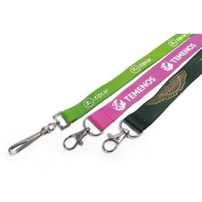 20MM FLAT POLYESTER LANYARD