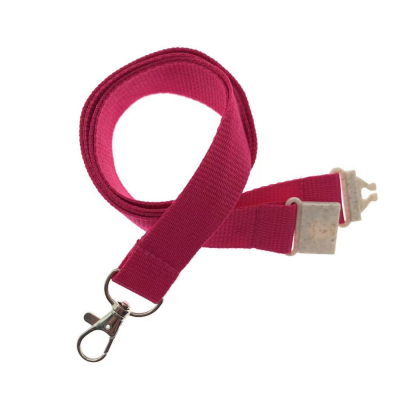 20MM FLAT RECYCLED PET LANYARD in Process Magenta (Uk Stock)