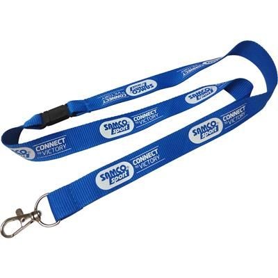 20MM UK PRINTED FLAT POLYESTER LANYARD RIBBED