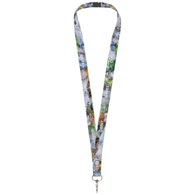 ADDIE RECYCLED PET LANYARD in White