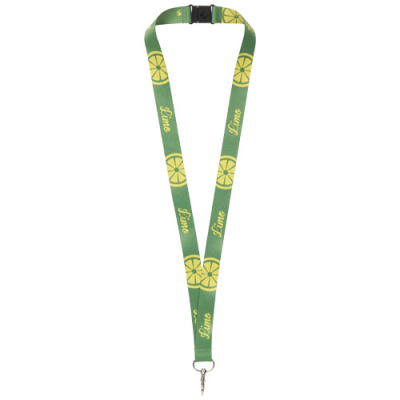 ADDIE SUBLIMATION LANYARD with Safety Breakaway in Solid Black & White