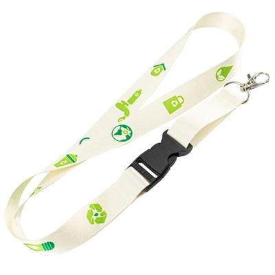 BIODEGRADABLE BAMBOO ECO-FRIENDLY LANYARD W & BUCKLE RELEASE