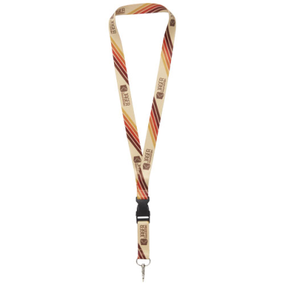 BUCKS SUBLIMATION LANYARD with Safety Buckle in Solid Black & White