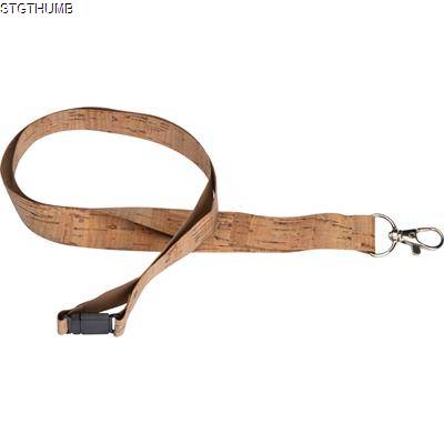 CORK LANYARD in Beige