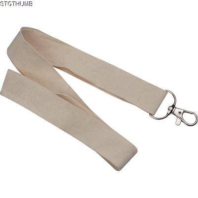 COTTON LANYARD in Beige