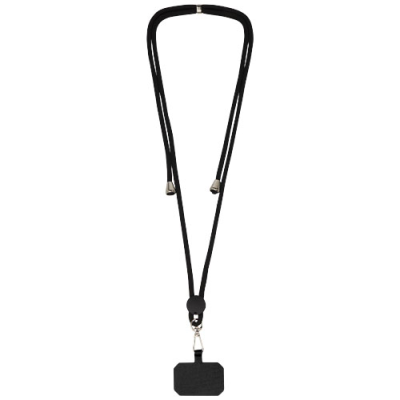 KUBI PHONE LANYARD in Solid Black