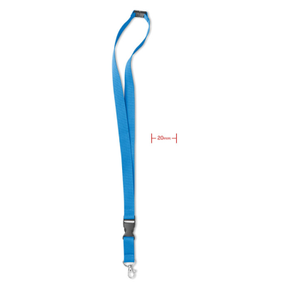 LANYARD HOOK AND BUCKLE 20 MM in Blue