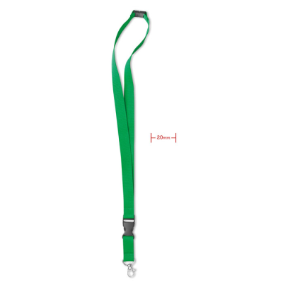 LANYARD HOOK AND BUCKLE 20 MM in Green