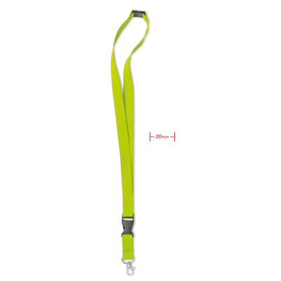 LANYARD HOOK AND BUCKLE 20 MM in Green