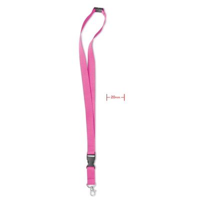 LANYARD HOOK AND BUCKLE 20 MM in Pink