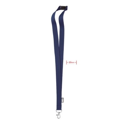 LANYARD in RPET 20 Mm in Blue