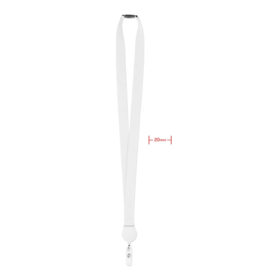 LANYARD RETRACTABLE CLIP in White