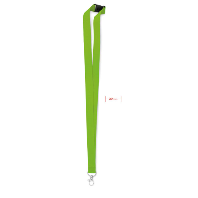 LANYARD with Metal Hook 20 Mm in Green