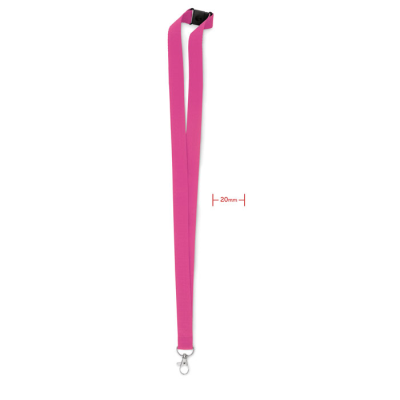 LANYARD with Metal Hook 20 Mm in Pink