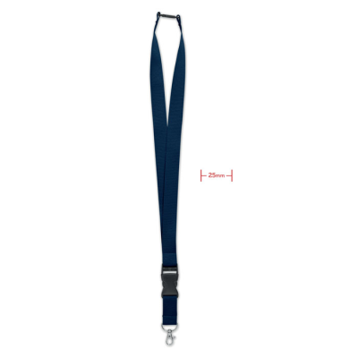 LANYARD with Metal Hook 25Mm in Blue