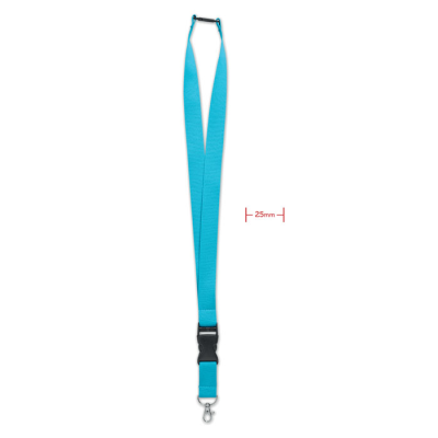 LANYARD with Metal Hook 25Mm in Blue