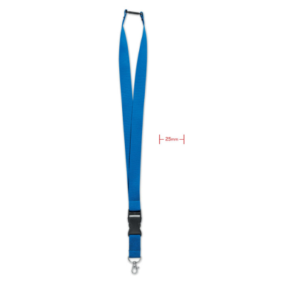 LANYARD with Metal Hook 25Mm in Blue