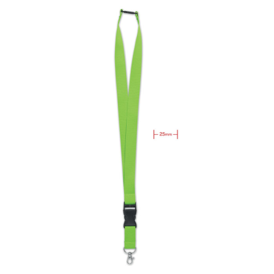 LANYARD with Metal Hook 25Mm in Green