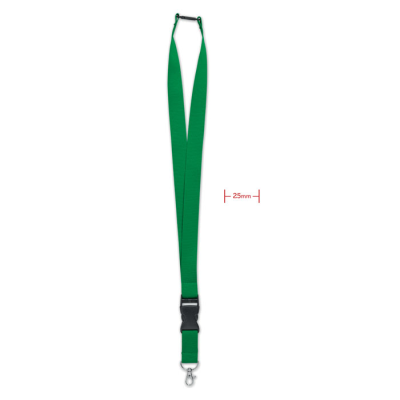 LANYARD with Metal Hook 25Mm in Green