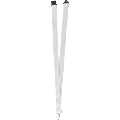 RPET LANYARD in White