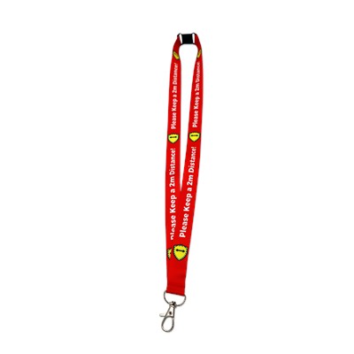 UK DYE SUBLIMATION DOUBLE TRIGGER CLIP LANYARD