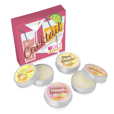 4PC COCKTAIL COLLECTION LIP BALM