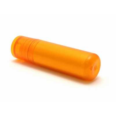 LIP BALM STICK ORANGE FROSTED CONTAINER & CAP, 4