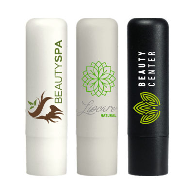 LIP BALM STICK WHITE RECYCLED FROSTED CONTAINER & CAP SPF20, 4