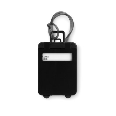 LUGGAGE TAGS PLASTIC in Black