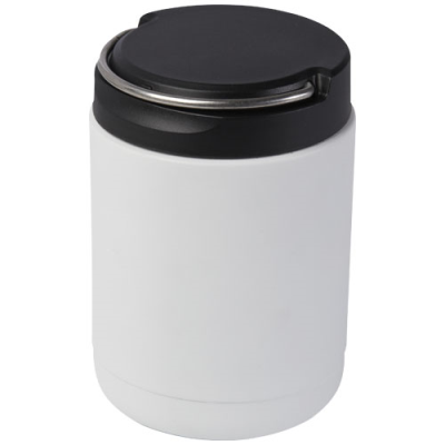 DOVERON 500 ML RECYCLED STAINLESS STEEL METAL THERMAL INSULATED LUNCH POT in White