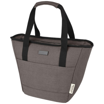 JOEY 9-CAN GRS RECYCLED CANVAS LUNCH COOL BAG 6L in Grey