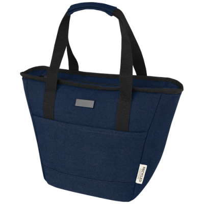 JOEY 9-CAN GRS RECYCLED CANVAS LUNCH COOL BAG 6L in Navy