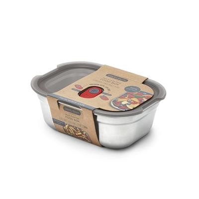 MICROWAVE SAFE STEEL FOOD BOX SMALL 600ML