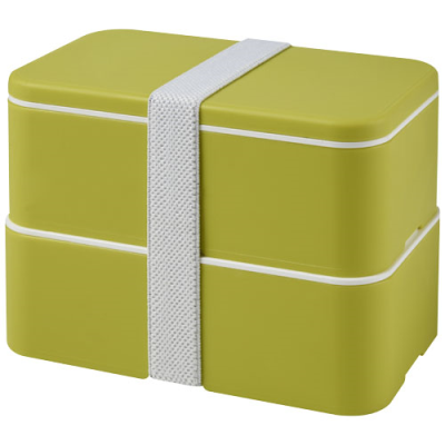 MIYO DOUBLE LAYER LUNCH BOX in Lime & Lime & White