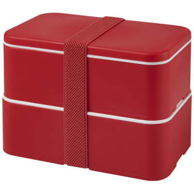 MIYO DOUBLE LAYER LUNCH BOX in Red & Red & Red