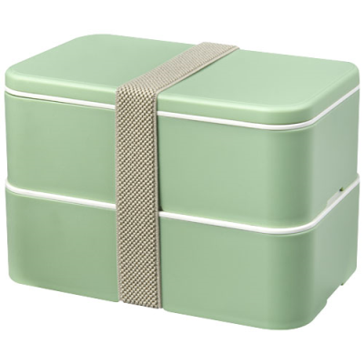 MIYO RENEW DOUBLE LAYER LUNCH BOX in Seaglass Green & Pebble Grey & Seaglass Green