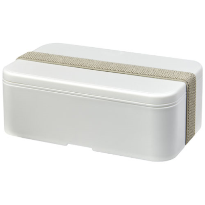 MIYO RENEW SINGLE LAYER LUNCH BOX in Ivory White & Pebble Grey