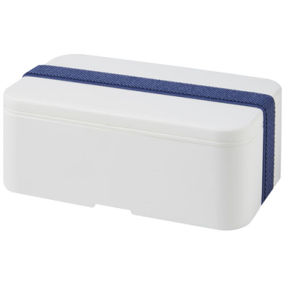 MIYO SINGLE LAYER LUNCH BOX in White & Blue