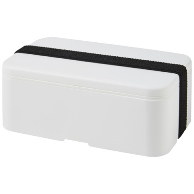 MIYO SINGLE LAYER LUNCH BOX in White & Solid Black